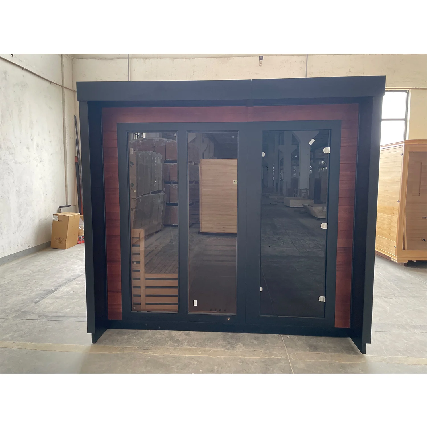 Svalasauna Patio M | Premium Outdoor Cedar Sauna Cabin for 2–4 People(SV-07)