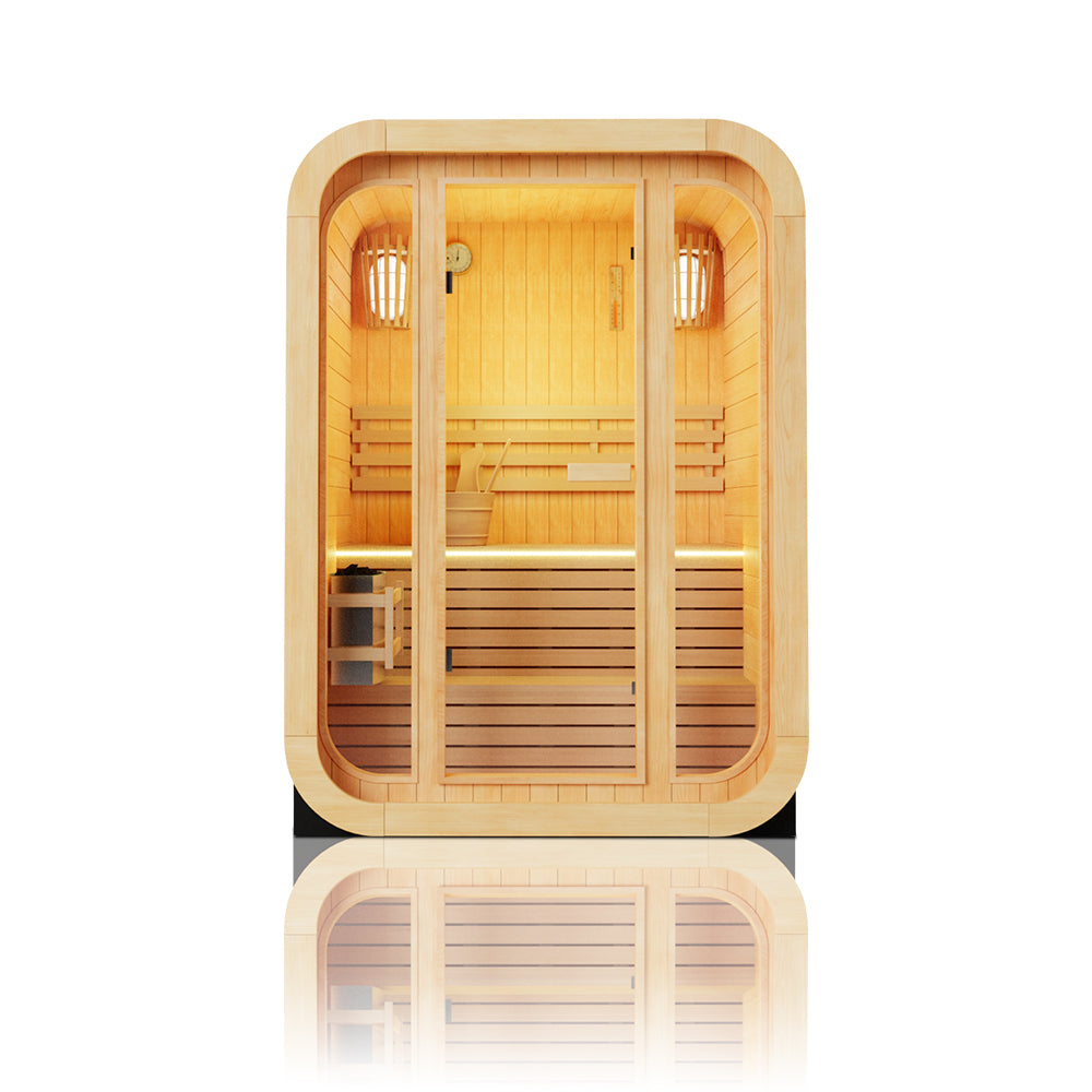 Scandinavian Retreat 1-Person Outdoor Barrel Sauna(SV-01)
