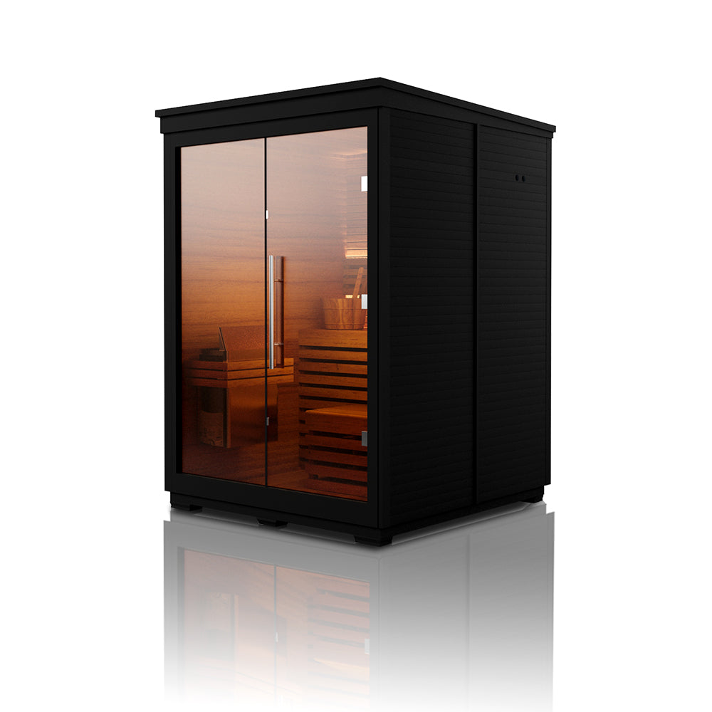 Svalasauna Mira 04 | Compact Outdoor Black Cedar Sauna Cabin(SV-08)