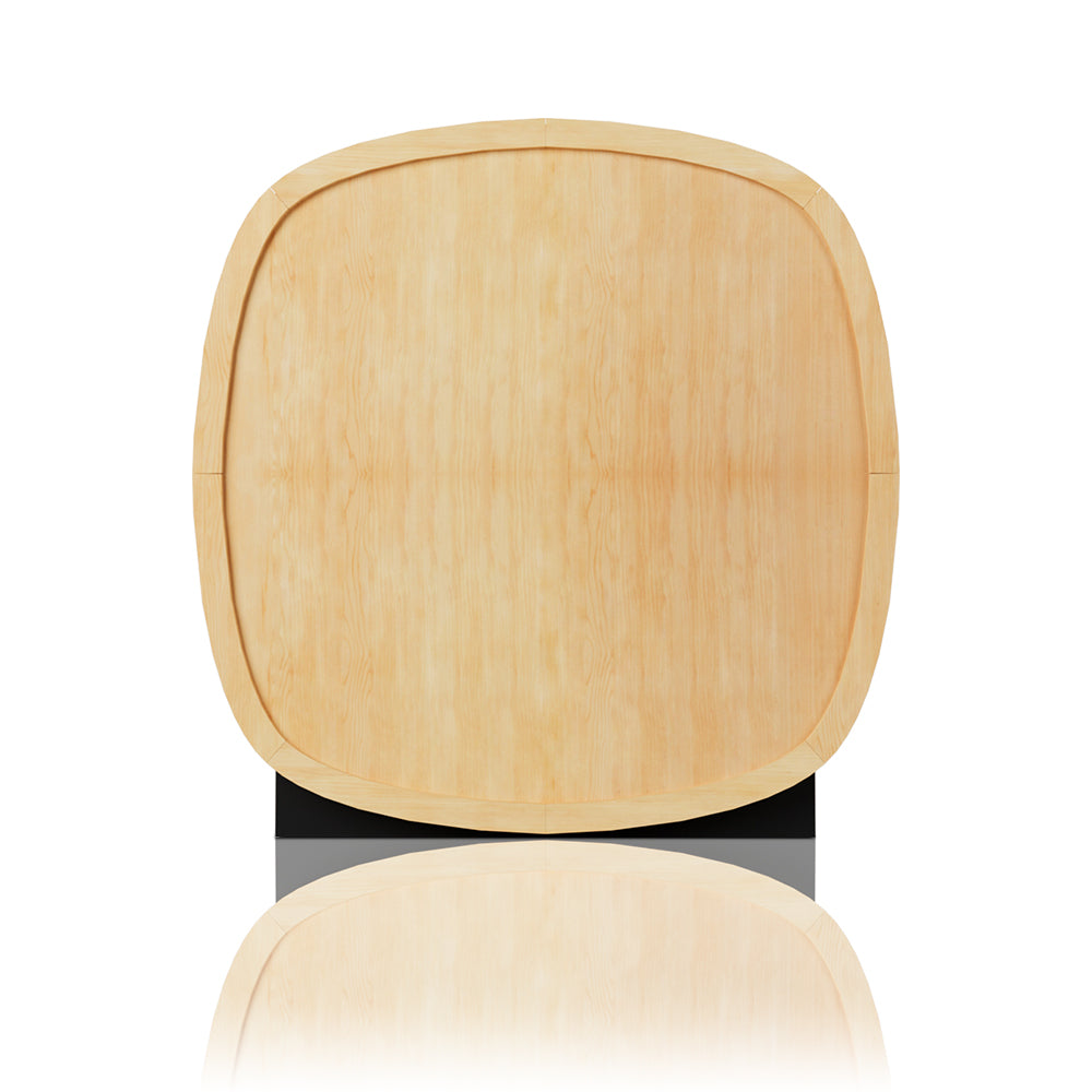 Scandinavian Equinox Mini Outdoor Cube Sauna with Rear Half-Moon Window(SV-03)