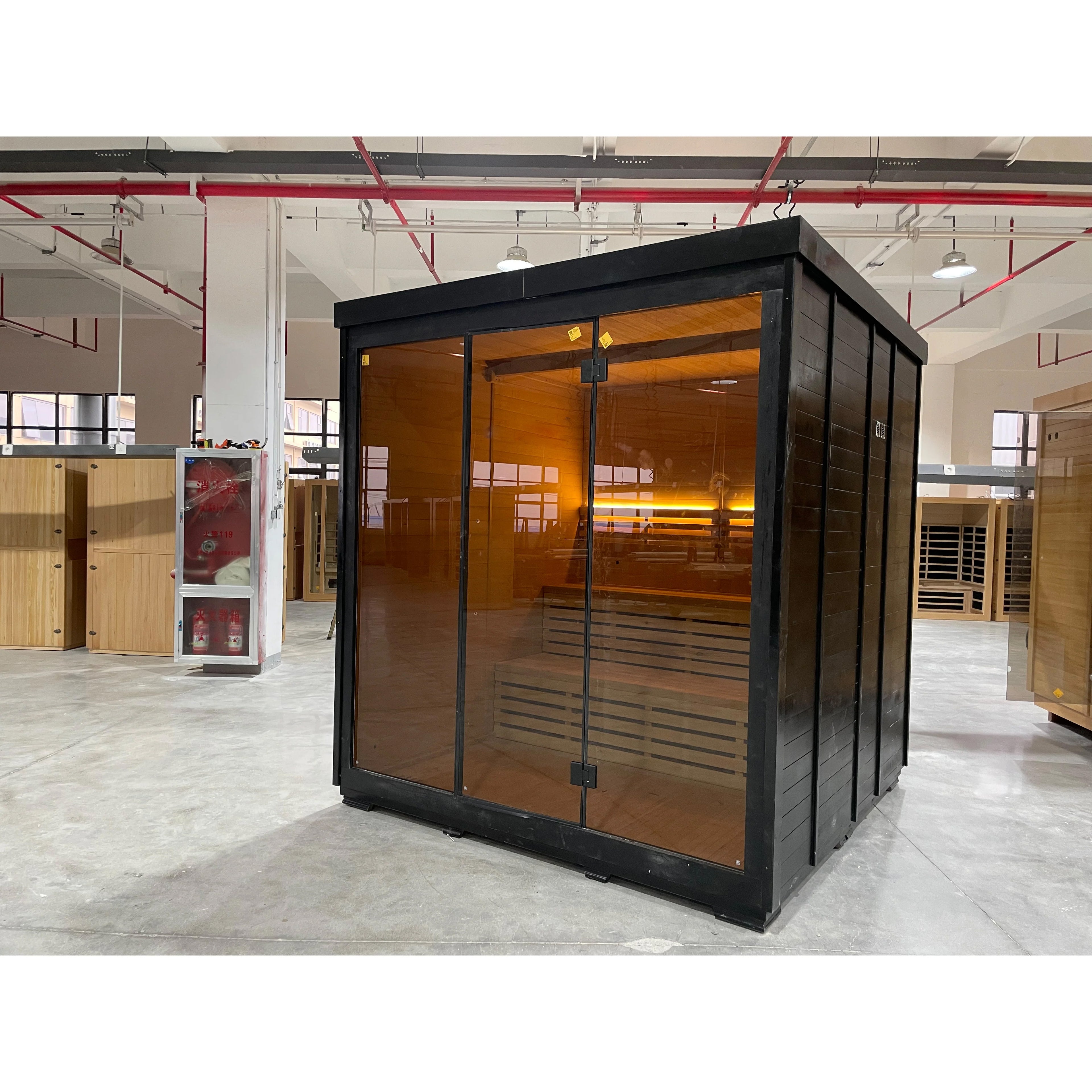 LUMI Mira 05 | Modern Outdoor Sauna Cabin with 8kw Heater for 4–6 People(SV-10)