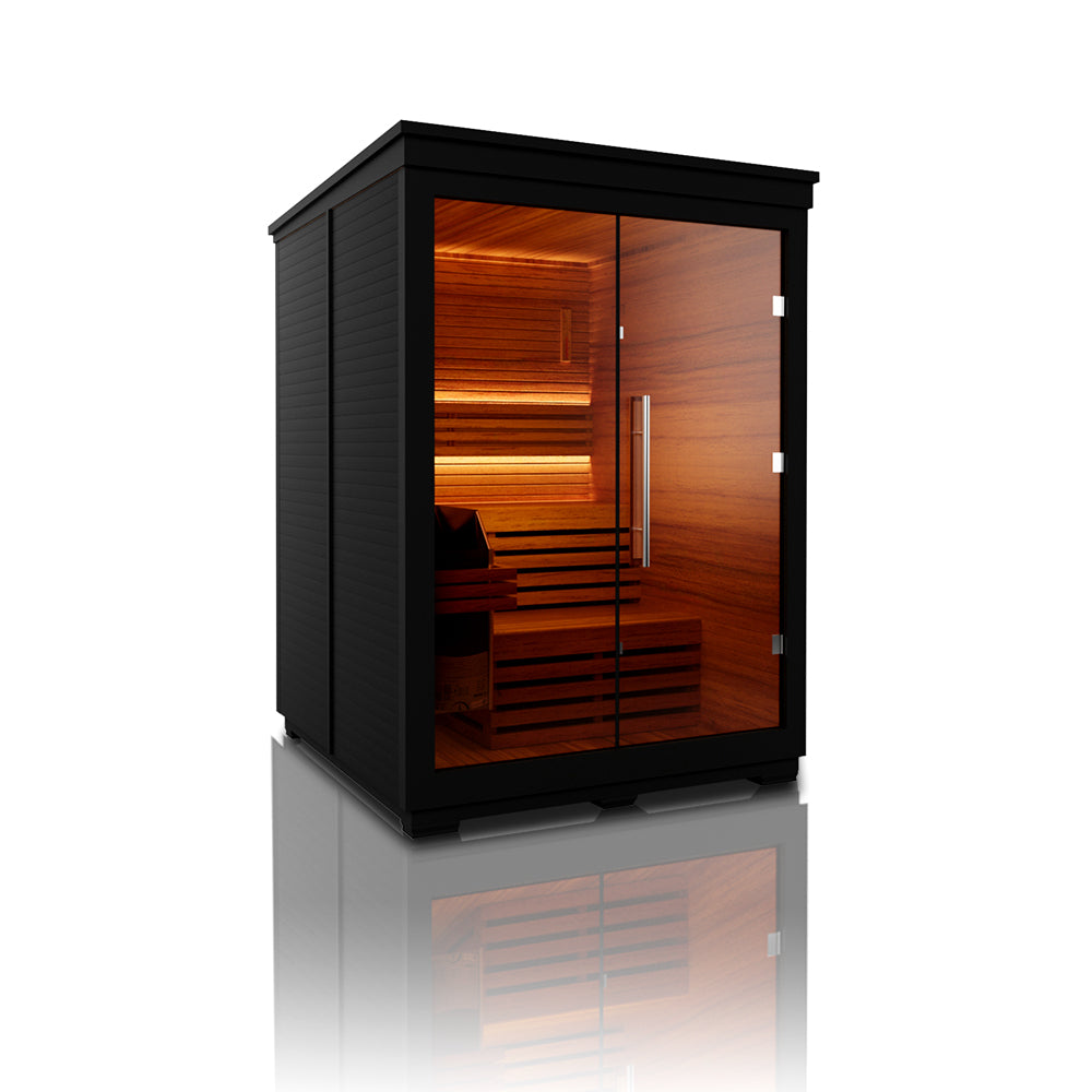 Svalasauna Mira 04 | Compact Outdoor Black Cedar Sauna Cabin(SV-08)