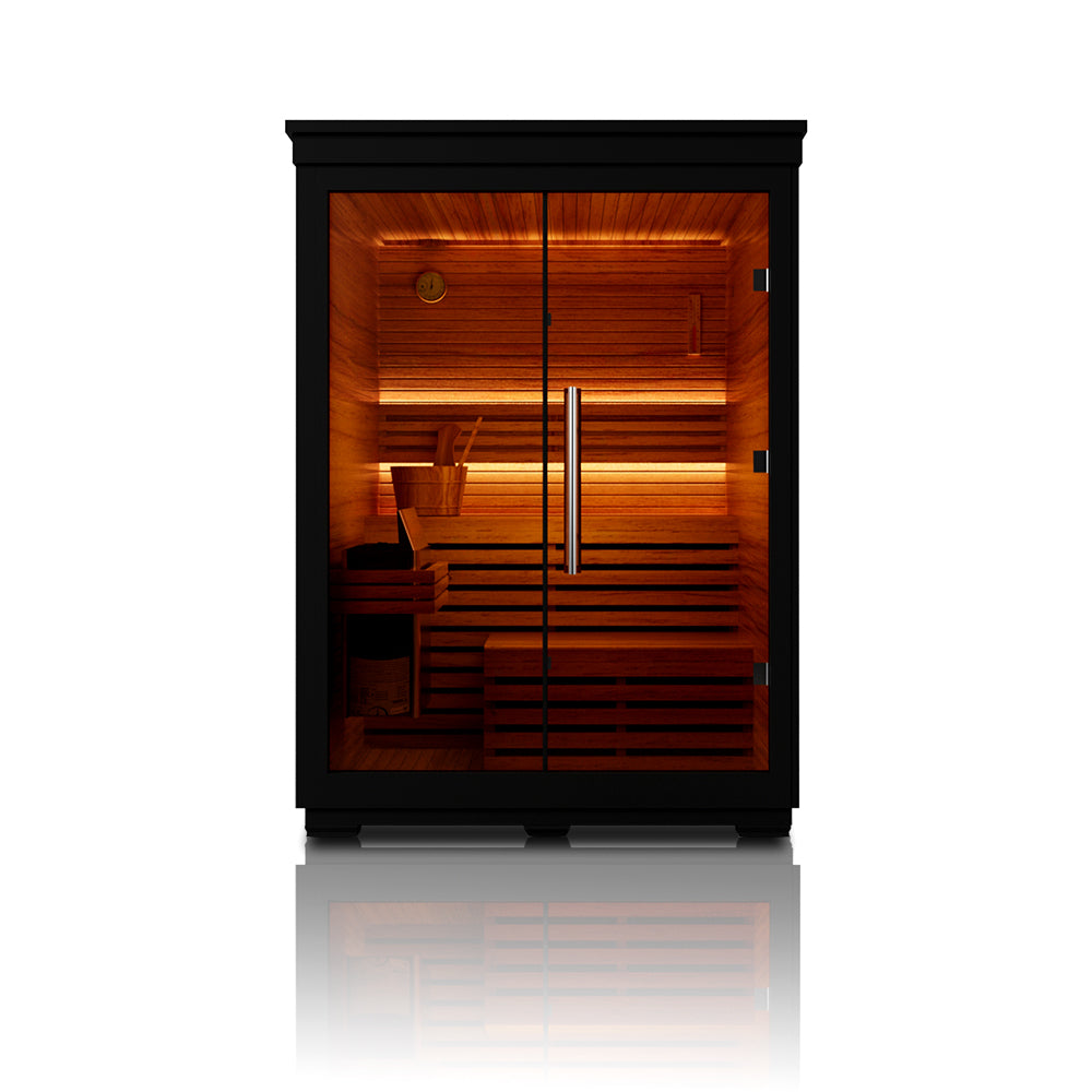 Svalasauna Mira 04 | Compact Outdoor Black Cedar Sauna Cabin(SV-08)
