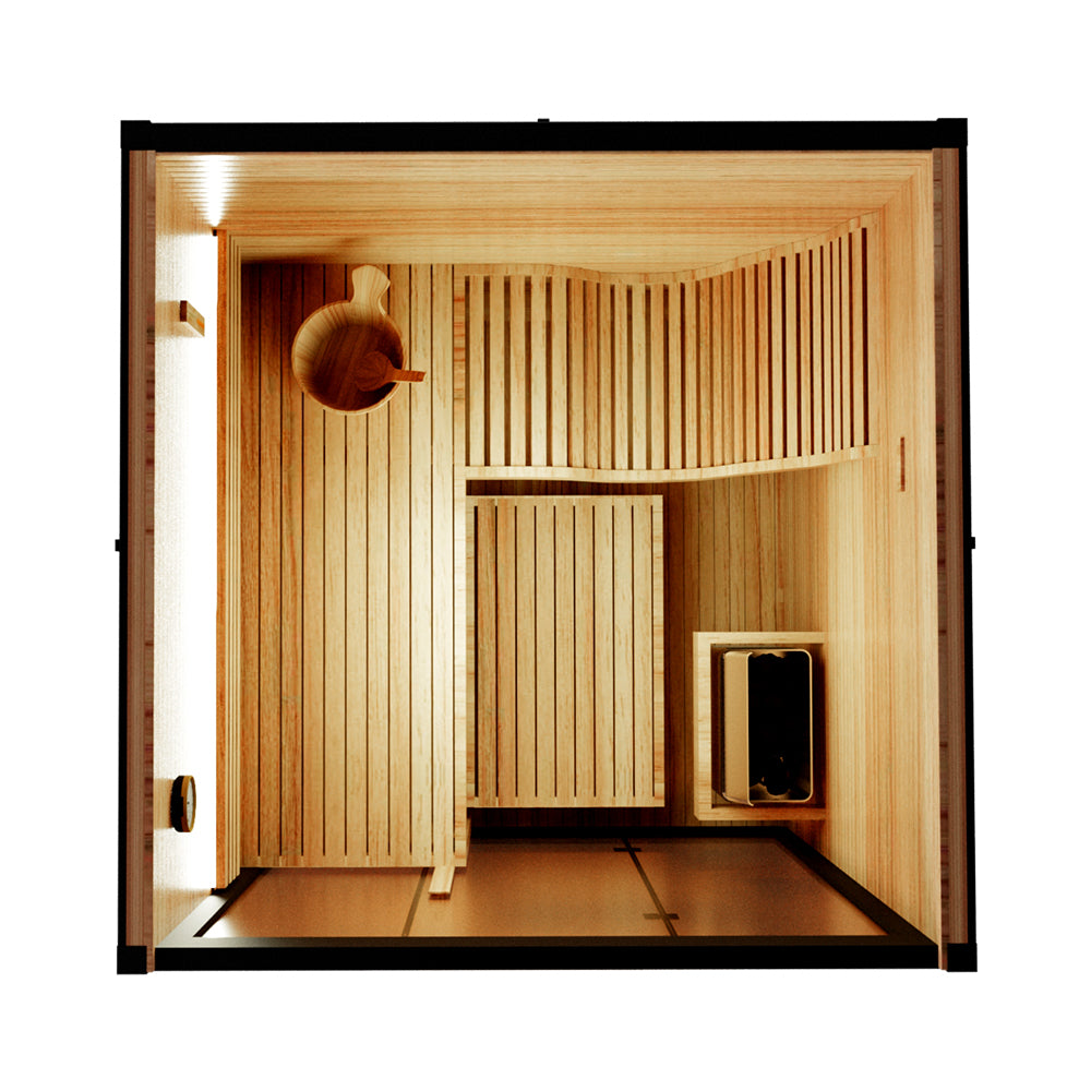 Lumi Aura | Modern Outdoor Sauna Cabin in Nordic Cedar(SV-09)