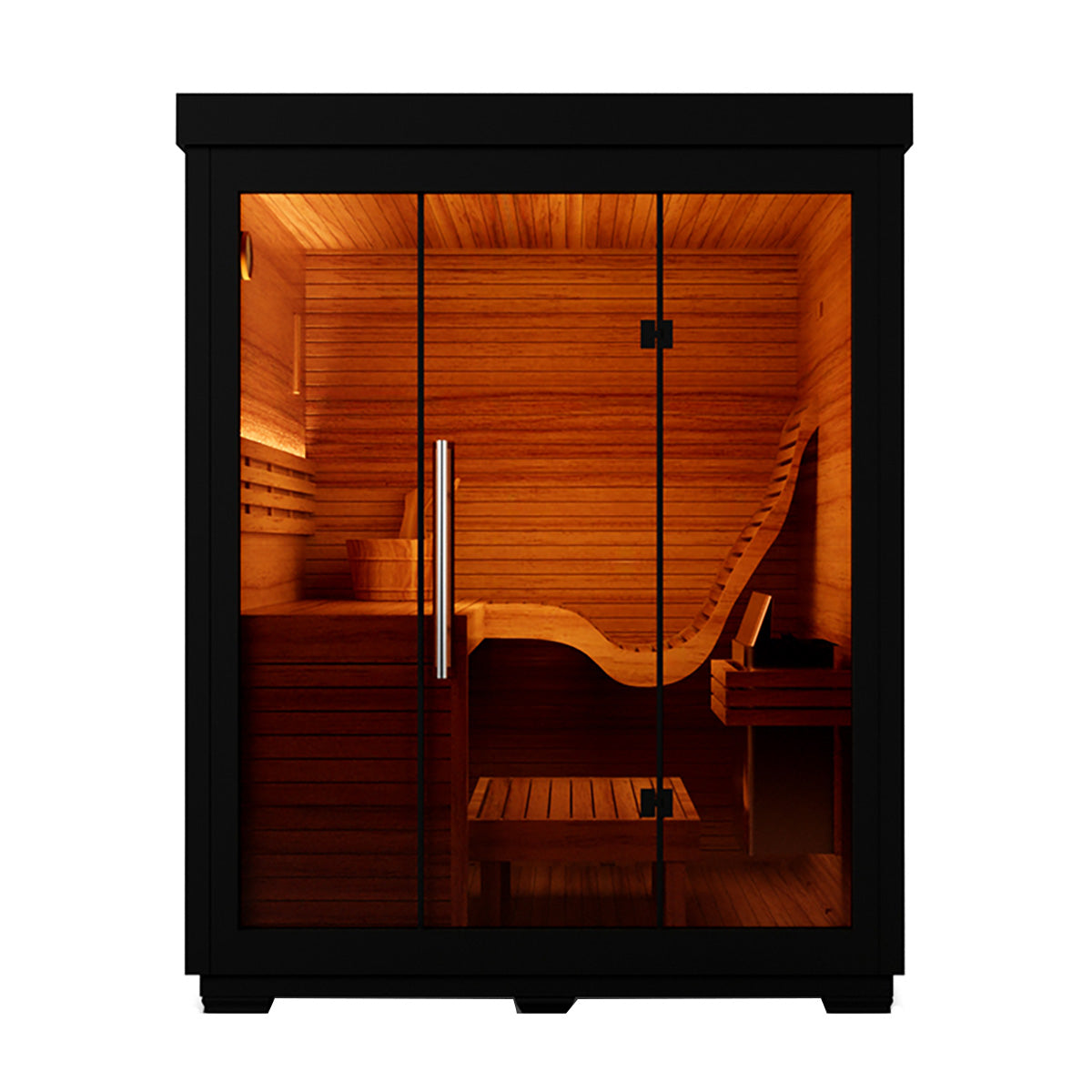 Lumi Aura | Modern Outdoor Sauna Cabin in Nordic Cedar(SV-09)
