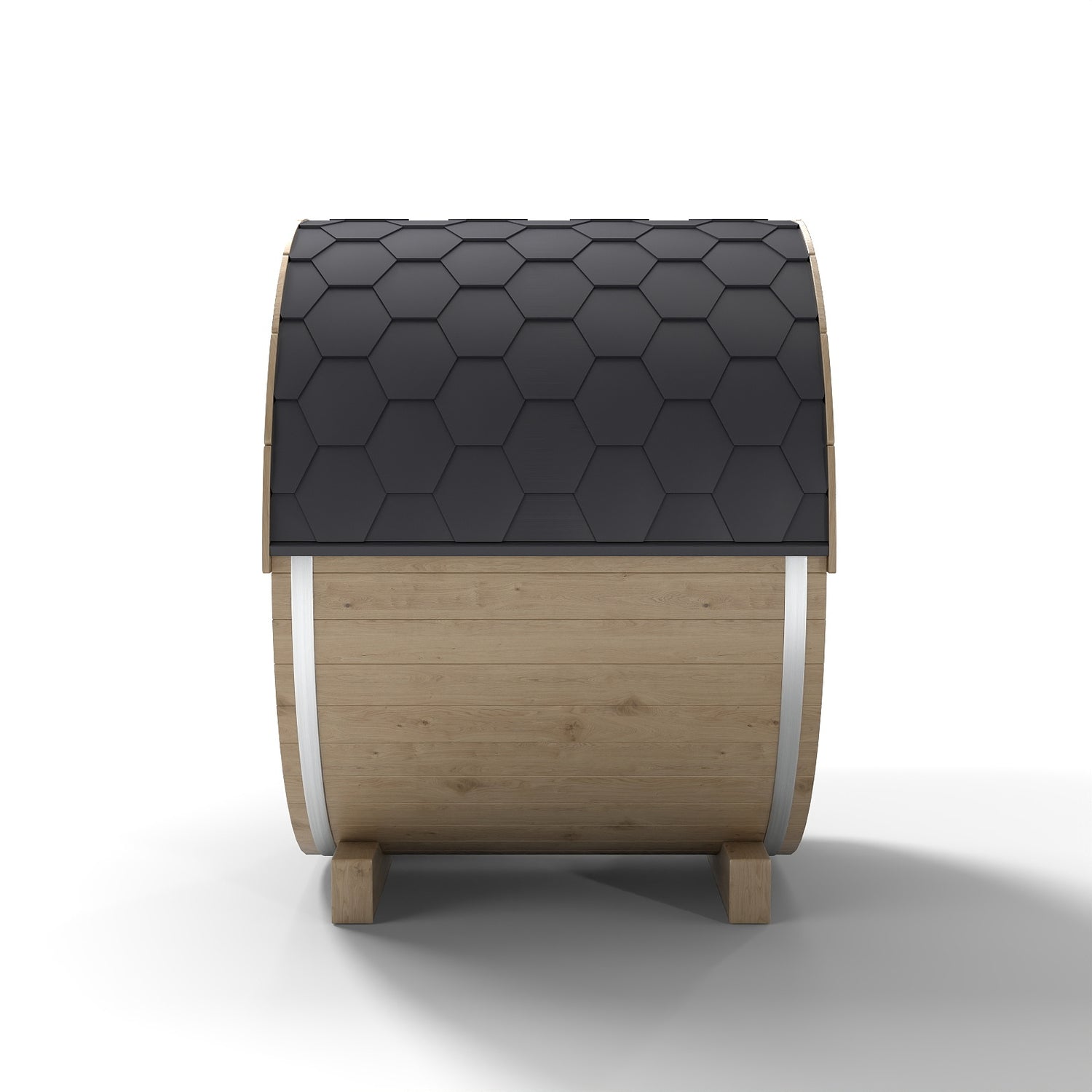 Svalasauna Premium Outdoor Barrel Sauna with Full Glass Front | Luxury Wooden Wellness Cabin(SV-12)