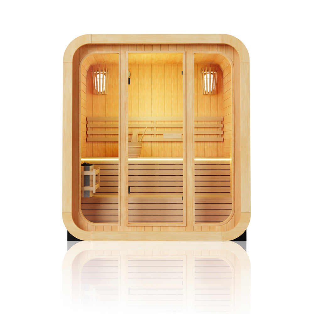 Scandinavian Retreat 1-Person Outdoor Barrel Sauna(SV-01)