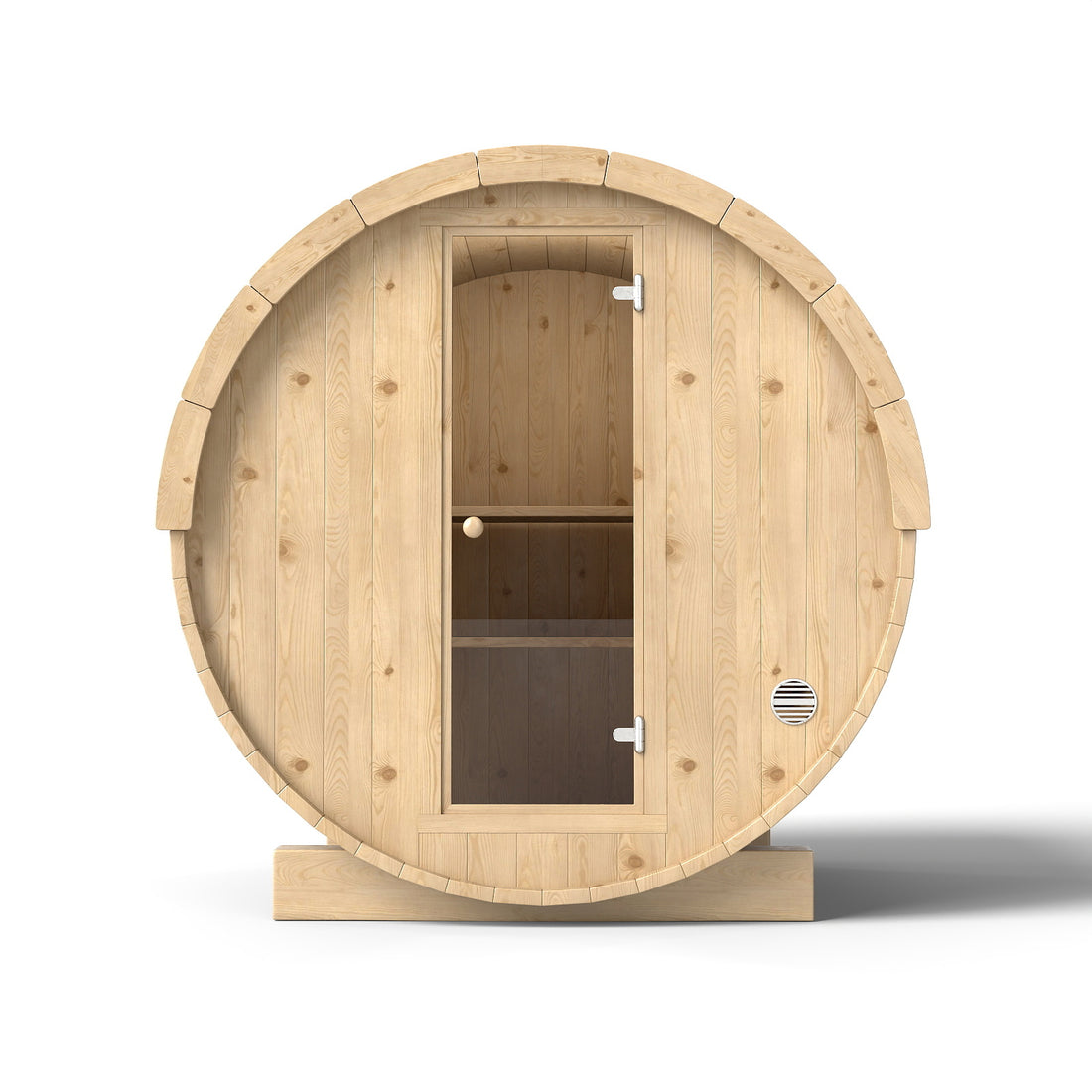 Svalasauna Wooden Sauna Barrel Cabin for Garden or Lakeside Use (SV-11)