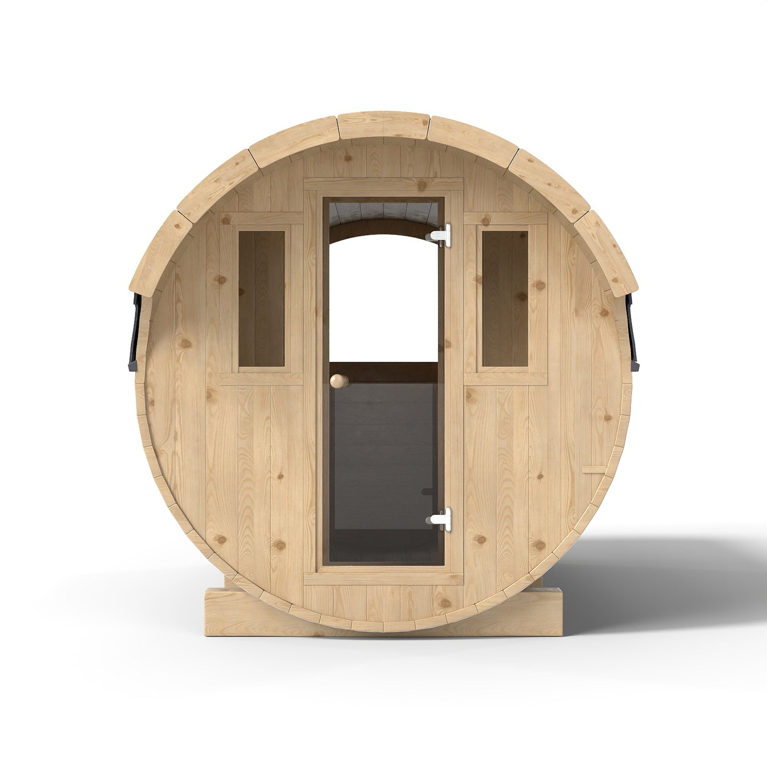 Outdoor Barrel Sauna for Backyard or Poolside | Nordic Hemlock Design for Relaxation & Wellness(SV-15)