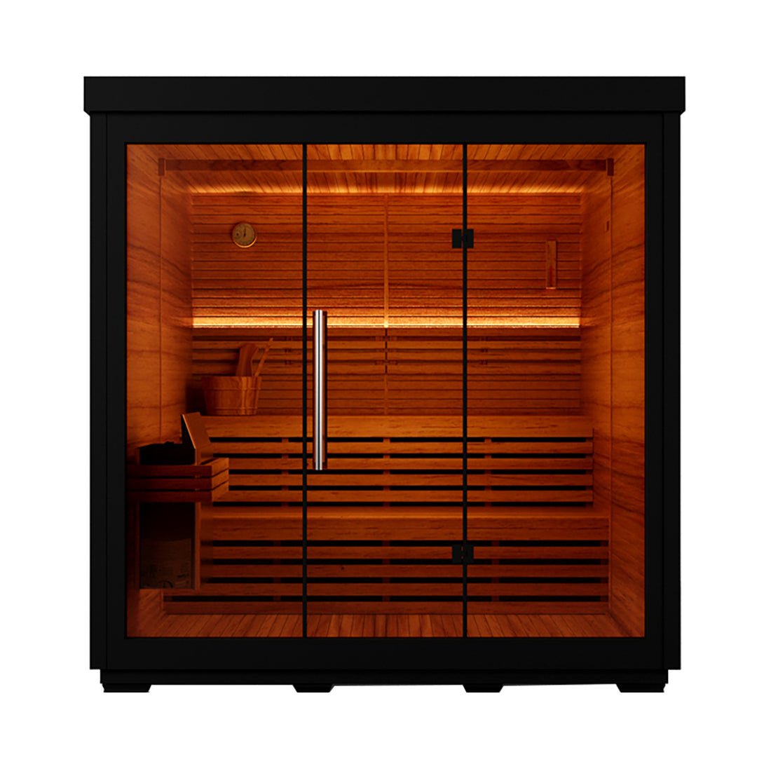 LUMI Mira 05 | Modern Outdoor Sauna Cabin with 8kw Heater for 4–6 People（SV-10）