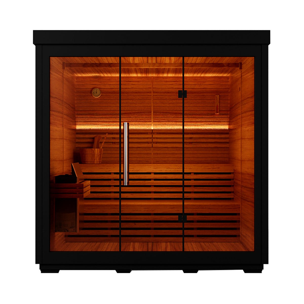 LUMI Mira 05 | Modern Outdoor Sauna Cabin with 8kw Heater for 4–6 People（SV-10）