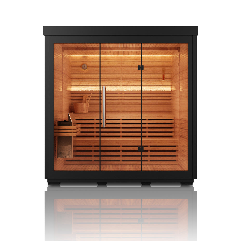 LUMI Mira 05 | Modern Outdoor Sauna Cabin with 8kw Heater for 4–6 People（SV-10）