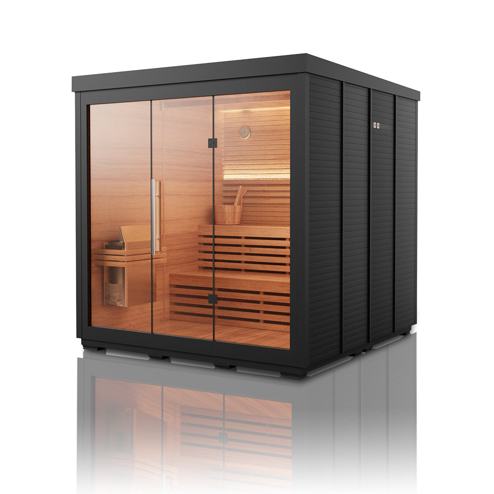 LUMI Mira 05 | Modern Outdoor Sauna Cabin with 8kw Heater for 4–6 People（SV-10）