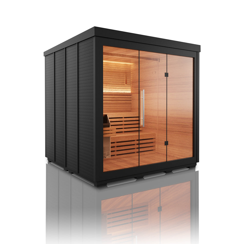 LUMI Mira 05 | Modern Outdoor Sauna Cabin with 8kw Heater for 4–6 People（SV-10）