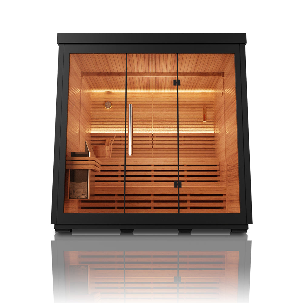 LUMI Mira 05 | Modern Outdoor Sauna Cabin with 8kw Heater for 4–6 People（SV-10）