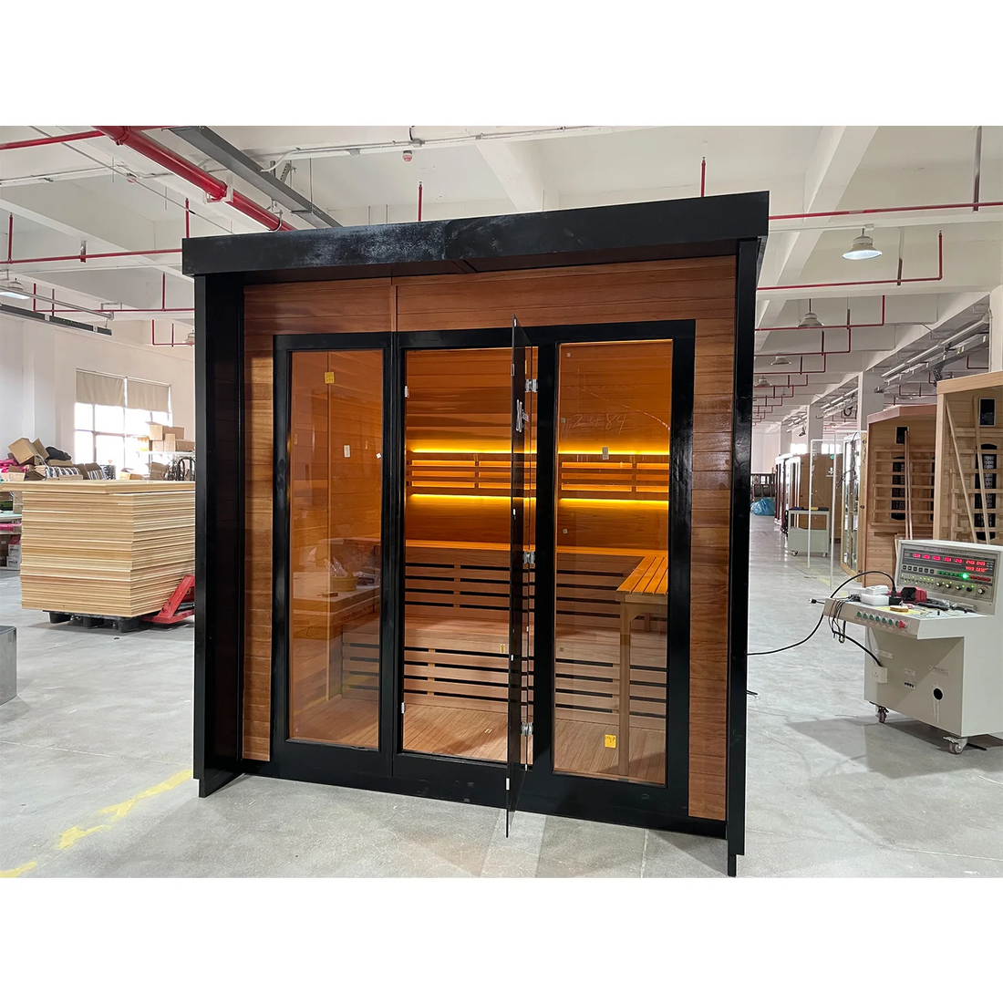 Aurora Edge 01 | Square Glass Sauna Cabin（SV-05）