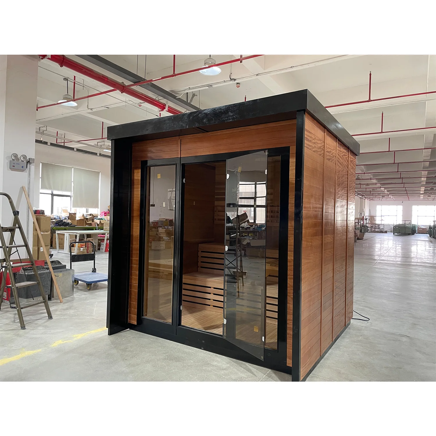 Aurora Edge 01 | Square Glass Sauna Cabin（SV-05）