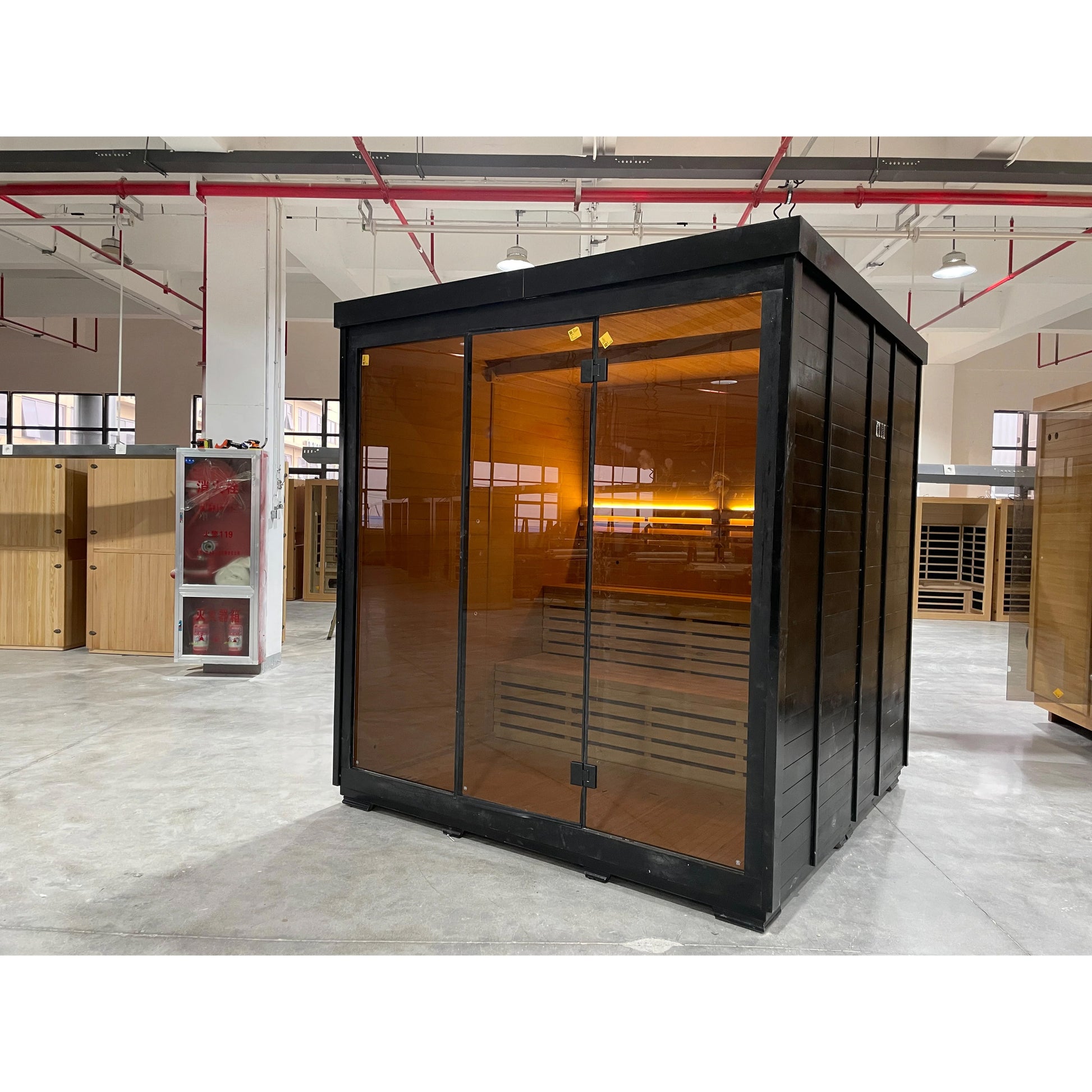 LUMI Mira 05 | Modern Outdoor Sauna Cabin with 8kw Heater for 4–6 People（SV-10）