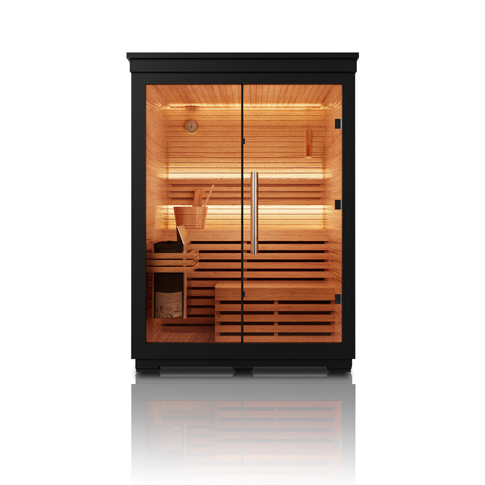 Svalasauna Mira 04 | Compact Outdoor Black Cedar Sauna Cabin（SV-08）