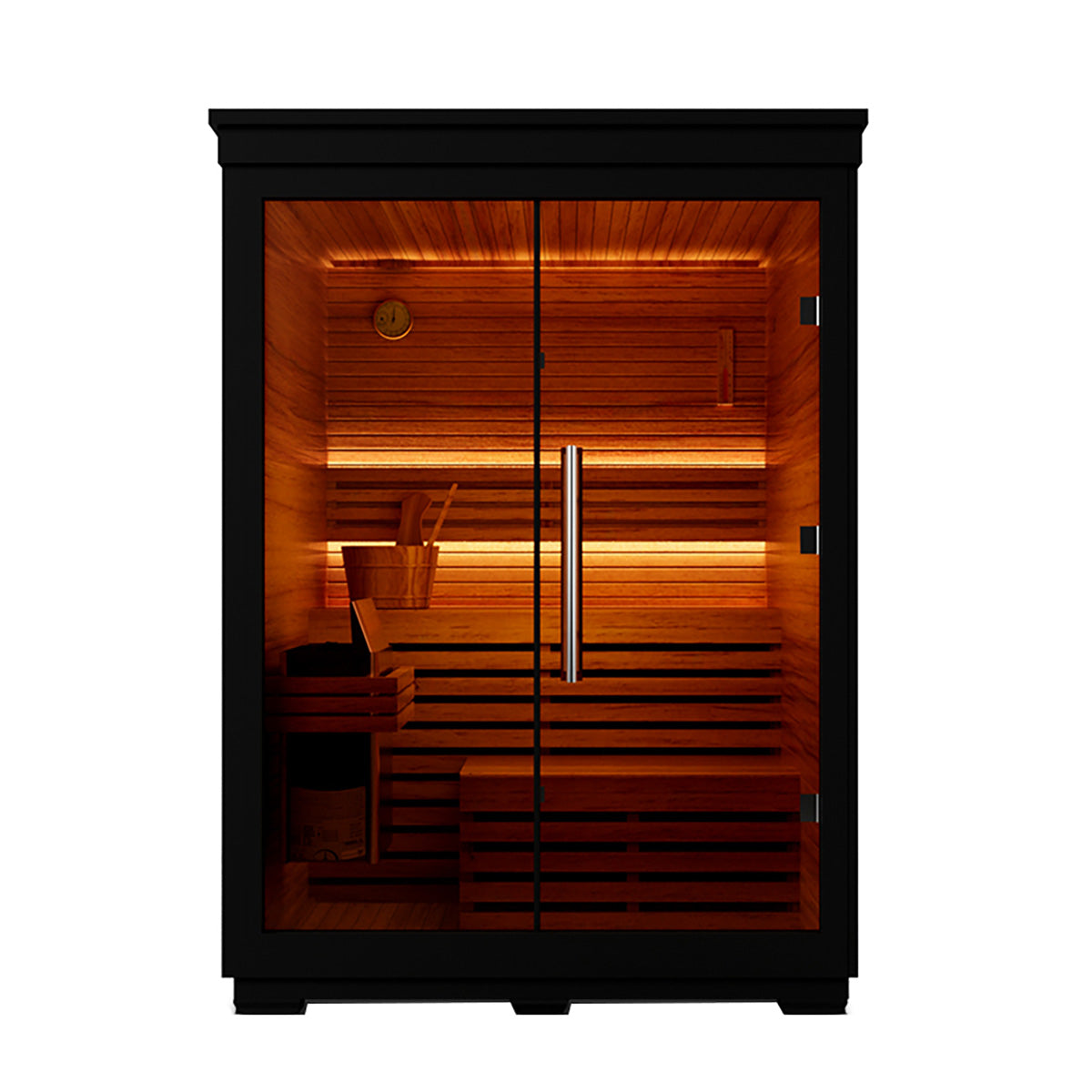 Svalasauna Mira 04 | Compact Outdoor Black Cedar Sauna Cabin（SV-08）