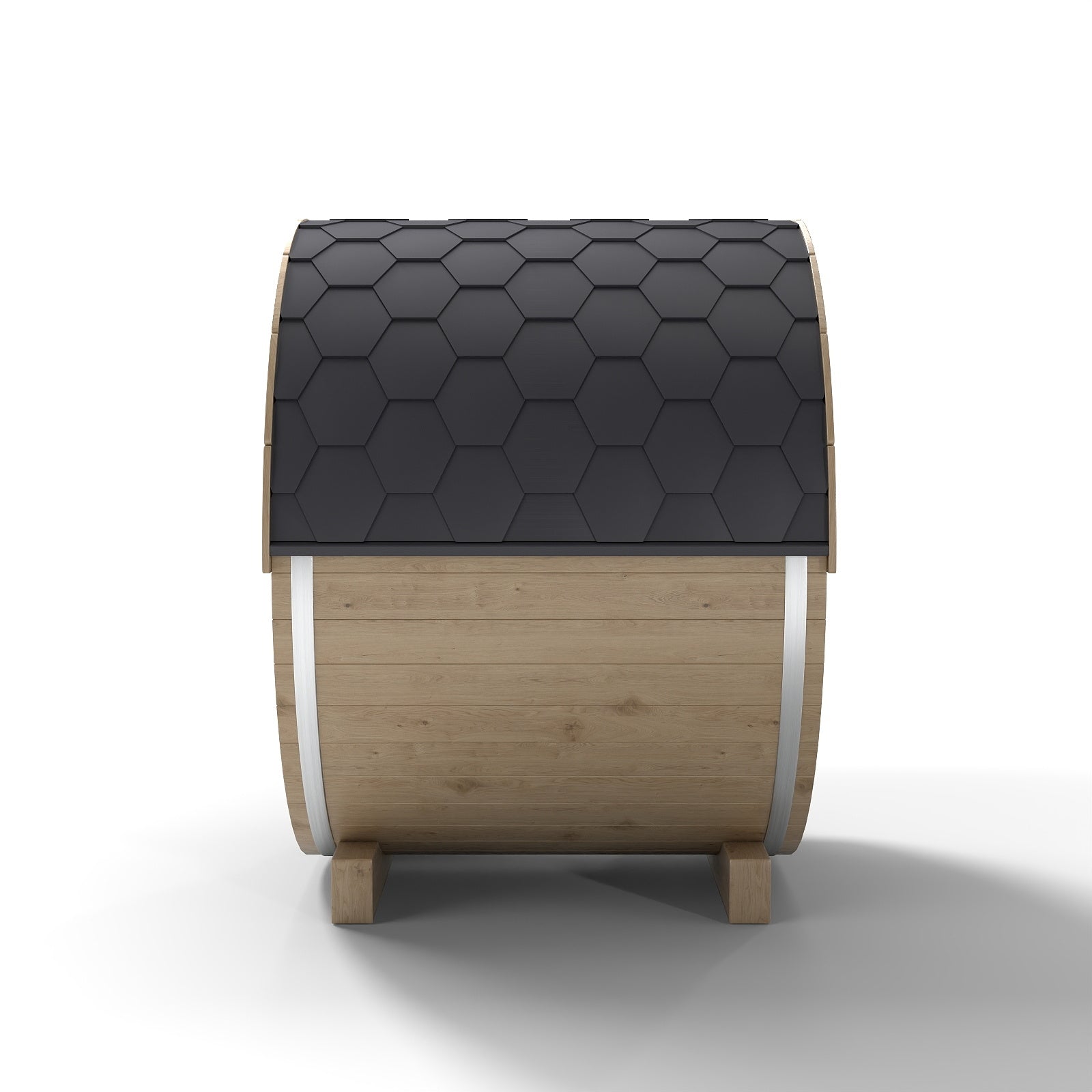 Svalasauna Premium Outdoor Barrel Sauna with Full Glass Front | Luxury Wooden Wellness Cabin（SV-12）