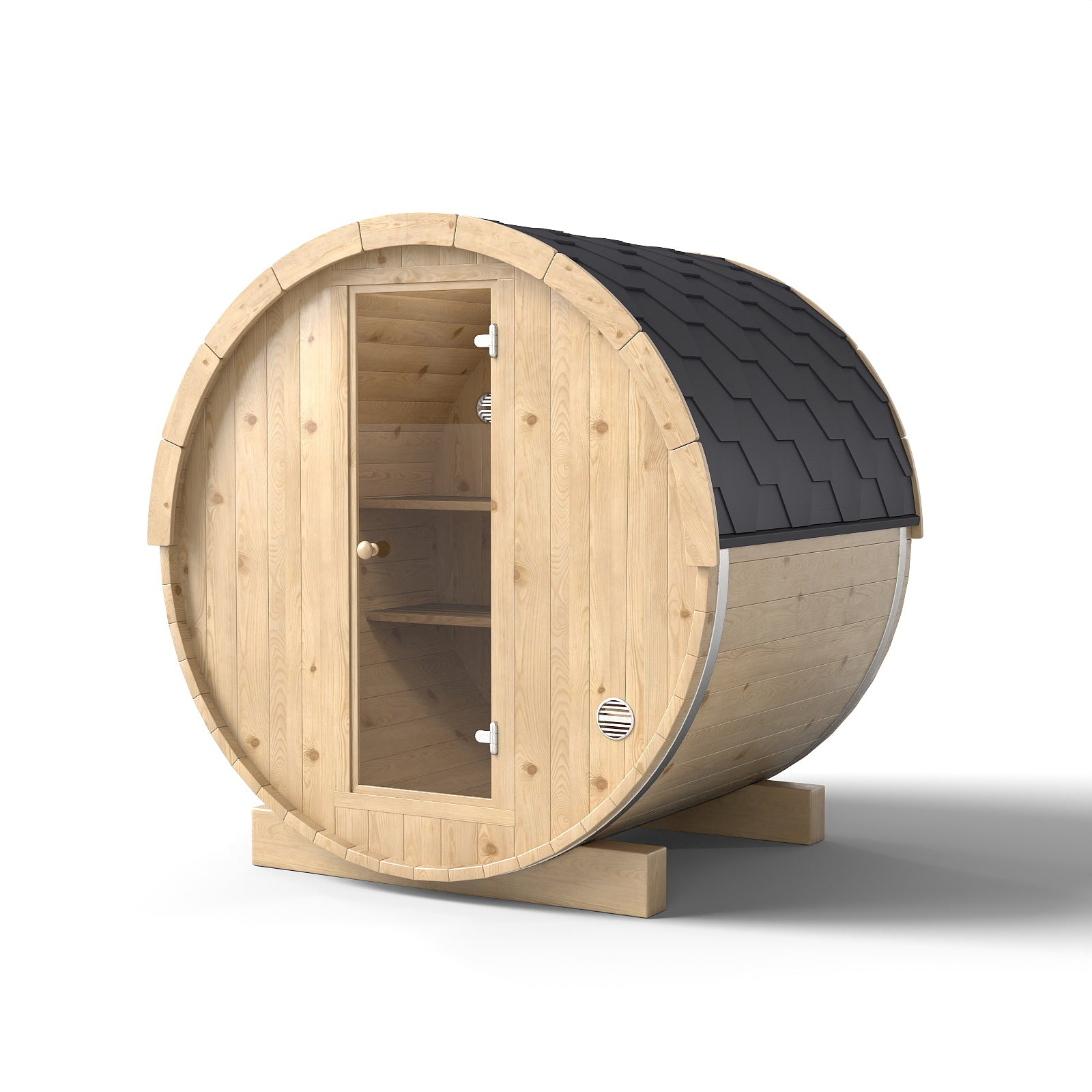 Svalasauna Wooden Sauna Barrel Cabin for Garden or Lakeside Use （SV-11）